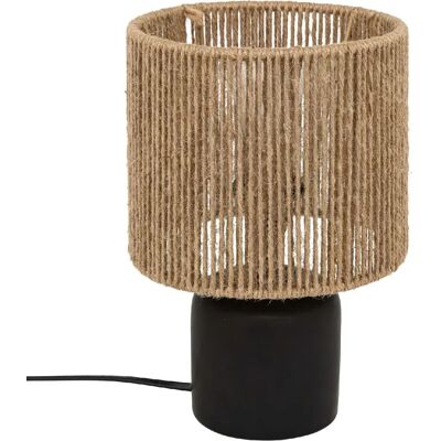 ATMOSPHERA Lampe cylindre en céramique - Noir - Publicité ATMOSPHERA Lampe cylindre en céramique - Noir - Publicité