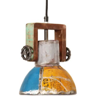 vidaxl Lampe Suspendue Industrielle en Bois Recyclé - Suspension Luminaire - Publicité vidaxl Lampe Suspendue Industrielle en Bois Recyclé - Suspension Luminaire - Publicité
