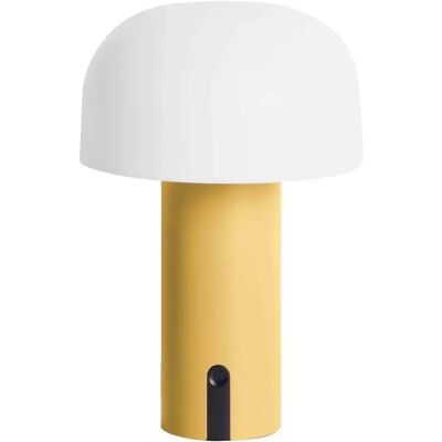 Leitmotiv Lampe à Poser Luca LED - Ocre/Blanc - Publicité Leitmotiv Lampe à Poser Luca LED - Ocre/Blanc - Publicité