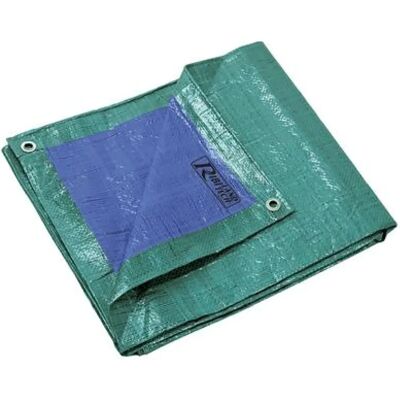 Ribitech 5X8MT Tarp imperméable renforcée - Publicité Ribitech 5X8MT Tarp imperméable renforcée - Publicité