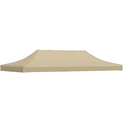 vidaXL Tente de fête Toit de rechange 6x3m Beige - Couverture de gazebo - Publicité vidaXL Tente de fête Toit de rechange 6x3m Beige - Couverture de gazebo - Publicité