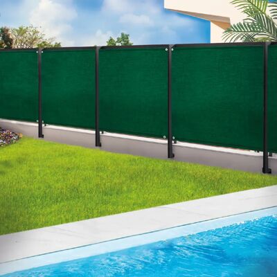 Idmarket Brise vue renforcé 1 x 10 M - Vert 220 gr/m² PRO - Publicité Idmarket Brise vue renforcé 1 x 10 M - Vert 220 gr/m² PRO - Publicité