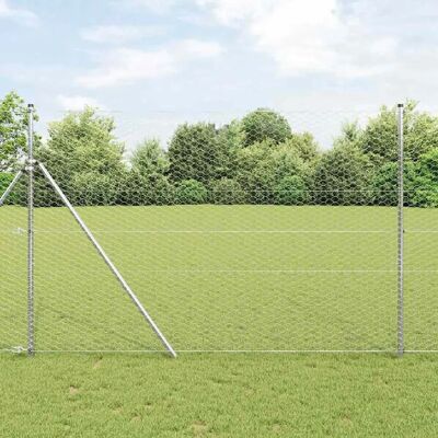 Clôture Hexagonale 1.6x50 m en Acier Galvanisé vidaXL - Publicité Clôture Hexagonale 1.6x50 m en Acier Galvanisé vidaXL - Publicité