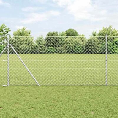 Clôture de Jardin Vidaxl - 1.4x25 m Acier Galvanisé Durable Extérieur - Publicité Clôture de Jardin Vidaxl - 1.4x25 m Acier Galvanisé Durable Extérieur - Publicité