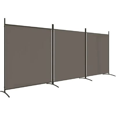 Decoshop26 Paravent 3 panneaux - Anthracite - Publicité Decoshop26 Paravent 3 panneaux - Anthracite - Publicité
