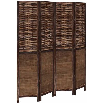 Decoshop26 Paravent 4 panneaux bois bambou - Marron - Publicité Decoshop26 Paravent 4 panneaux bois bambou - Marron - Publicité