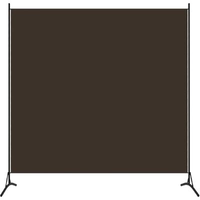 Decoshop26 Paravent pliable tissu métal - Marron - Publicité Decoshop26 Paravent pliable tissu métal - Marron - Publicité