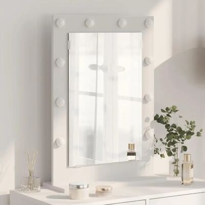 vidaXL Vanity Mirror 70x50x18 - Blanc - Bois - Mirror - Publicité vidaXL Vanity Mirror 70x50x18 - Blanc - Bois - Mirror - Publicité