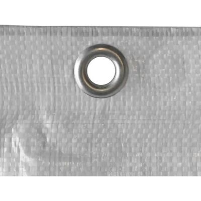 boni-shop Bâche de chantier 1,10 x 10 m, 150 g/m², blanche - Protection chantier - Publicité boni-shop Bâche de chantier 1,10 x 10 m, 150 g/m², blanche - Protection chantier - Publicité