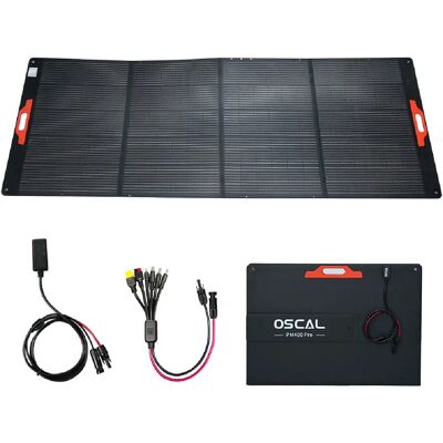 Panneau solaire pliable Blackview Oscal PM400 Pro 400 W, rendement de conversion solaire = 23 %, IP67 - Publicité Panneau solaire pliable Blackview Oscal PM400 Pro 400 W, rendement de conversion solaire = 23 %, IP67 - Publicité