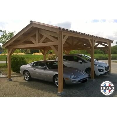Cpbf Carport 30m² 5x6m - Publicité Cpbf Carport 30m² 5x6m - Publicité