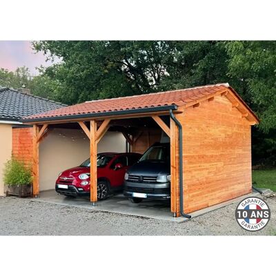 Cpbf Carport 45m² 7.5x6m - Publicité Cpbf Carport 45m² 7.5x6m - Publicité