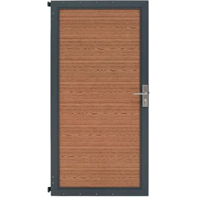 Monstershop Kit Clôture Portillon en Composite - Marron - Publicité Monstershop Kit Clôture Portillon en Composite - Marron - Publicité