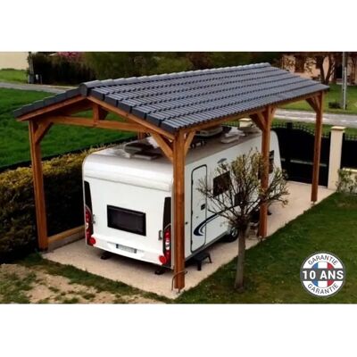 Cpbf Carport 32m² 4.5x7m - Publicité Cpbf Carport 32m² 4.5x7m - Publicité