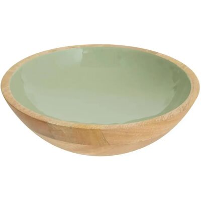 Secret De Gourmet Saladier en Bois Inaya 25cm Vert - Publicité Secret De Gourmet Saladier en Bois Inaya 25cm Vert - Publicité
