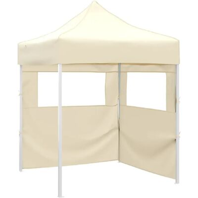 Tente de fête pliante en acier crème vidaXL - Abri pour événements extérieurs - Publicité Tente de fête pliante en acier crème vidaXL - Abri pour événements extérieurs - Publicité