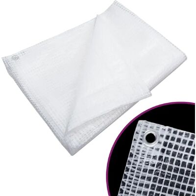vidaXL Modèle 140 g/m² Tarp Blanc - Tarpaulin - Publicité vidaXL Modèle 140 g/m² Tarp Blanc - Tarpaulin - Publicité