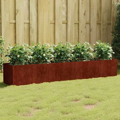 vidaXL Tombereau de Jardin 200x40x40 cm Acier Corten - Jardinière Élevée - Publicité vidaXL Tombereau de Jardin 200x40x40 cm Acier Corten - Jardinière Élevée - Publicité