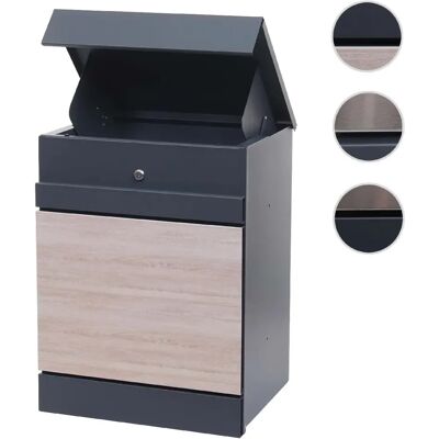 Mendler Boîte aux lettres HWC-K41 - Anthracite aspect bois - Publicité Mendler Boîte aux lettres HWC-K41 - Anthracite aspect bois - Publicité