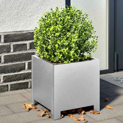 vidaXL Jardinier en acier galvanisé - Pot de jardin - Publicité vidaXL Jardinier en acier galvanisé - Pot de jardin - Publicité