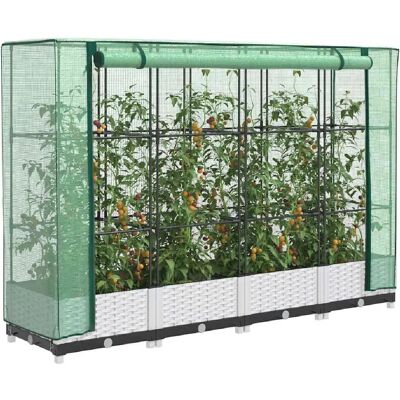 Banc de jardin avec serre 160x40x123 cm - Banc de jardin avec serre - Publicité Banc de jardin avec serre 160x40x123 cm - Banc de jardin avec serre - Publicité