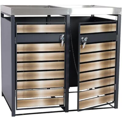 Decoshop26 Cache-poubelles 1,32x0,8x1,25 m - Publicité Decoshop26 Cache-poubelles 1,32x0,8x1,25 m - Publicité