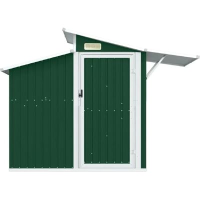 Helloshop26 Abri de jardin cabane cabanon maison de stockage remise extérieur hangar outils robuste 270 x 130 x 208,5 cm acier Galvanisé vert 02_0022375 - Publicité Helloshop26 Abri de jardin cabane cabanon maison de stockage remise extérieur hangar outils robuste 270 x 130 x 208,5 cm acier Galvanisé vert 02_0022375 - Publicité