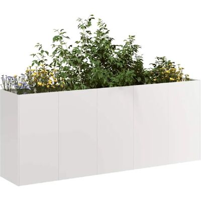 vidaXL Jardinera 200x40x80 cm Acier Inox - Publicité vidaXL Jardinera 200x40x80 cm Acier Inox - Publicité