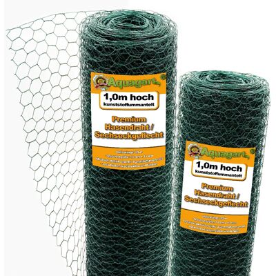 Clôture Hexagonale Verte AQUAGART 100m - Enclos pour Animaux & Jardin - Publicité Clôture Hexagonale Verte AQUAGART 100m - Enclos pour Animaux & Jardin - Publicité