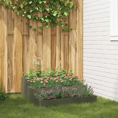 Jardinière 3 Niveaux en Acier Olive vidaXL - Publicité Jardinière 3 Niveaux en Acier Olive vidaXL - Publicité