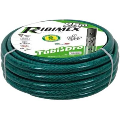 Ribimex - Tuyau guipé tricote antivrille - 5 couches - 25m - Tuyau - Publicité Ribimex - Tuyau guipé tricote antivrille - 5 couches - 25m - Tuyau - Publicité