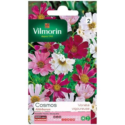 Vilmorin Sachet graines Cosmos Aldebaran - Publicité Vilmorin Sachet graines Cosmos Aldebaran - Publicité