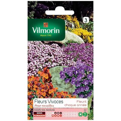 Vilmorin Fleurs Vivaces pour Rocailles - Publicité Vilmorin Fleurs Vivaces pour Rocailles - Publicité