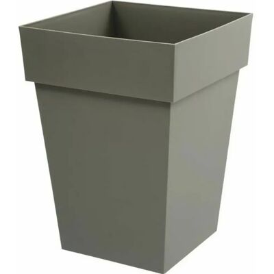 Pot de fleurs EDA Taupe - 39x39x53cm - 51L - Publicité Pot de fleurs EDA Taupe - 39x39x53cm - 51L - Publicité