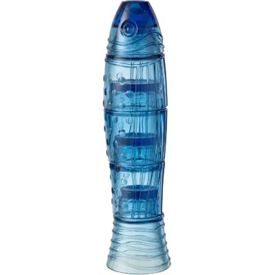 J-Line Verre empilable en poisson bleu 9x9x36 cm - Publicité J-Line Verre empilable en poisson bleu 9x9x36 cm - Publicité