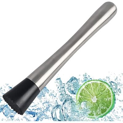 Vendos85 Pilon à Cocktail en Acier Inoxydable - Publicité Vendos85 Pilon à Cocktail en Acier Inoxydable - Publicité