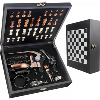 Vendos85 Tire-bouchon vin Coffret Cadeau en Bois Vintage - Publicité Vendos85 Tire-bouchon vin Coffret Cadeau en Bois Vintage - Publicité