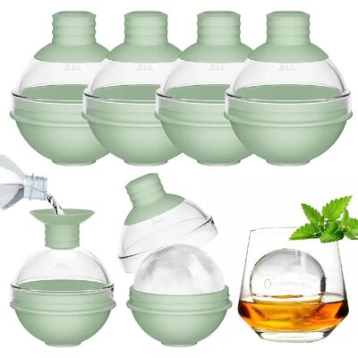 Vendos85 Moule à Glaçons Ronds Vert XXL Silicone 2,5" - Publicité Vendos85 Moule à Glaçons Ronds Vert XXL Silicone 2,5" - Publicité
