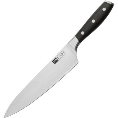 Couteau de Chef Vogue - 20cm VG-10 Damas - Professionnel - Publicité Couteau de Chef Vogue - 20cm VG-10 Damas - Professionnel - Publicité