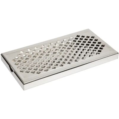 Gastronoble BEAUMONT Récepteur de Bar en Acier Inoxydable - 300x150x23mm - Publicité Gastronoble BEAUMONT Récepteur de Bar en Acier Inoxydable - 300x150x23mm - Publicité