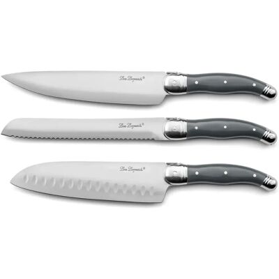 Lou Laguiole Tradition XL - Set de 3 couteaux de cuisine - Publicité Lou Laguiole Tradition XL - Set de 3 couteaux de cuisine - Publicité