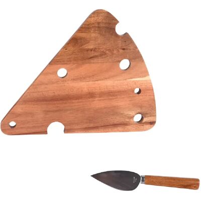 Coffret à Fromage en Bois Marron - Plateau & Couteau - Table Passion - Publicité Coffret à Fromage en Bois Marron - Plateau & Couteau - Table Passion - Publicité