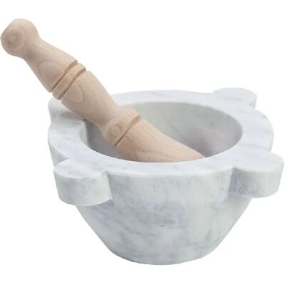 Trend'up - Mortar 16 cm - Marbré - Gris - Mortar and pestle - Publicité Trend'up - Mortar 16 cm - Marbré - Gris - Mortar and pestle - Publicité