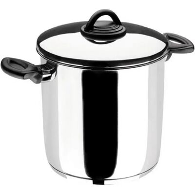 Lacor Marmite inox 18/10 avec couvercle - 28 cm - Publicité Lacor Marmite inox 18/10 avec couvercle - 28 cm - Publicité