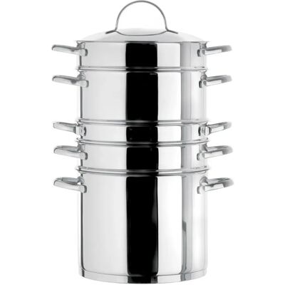 Ensemble de cuisson vapeur en inox Cuisinox - 6 pièces - Publicité Ensemble de cuisson vapeur en inox Cuisinox - 6 pièces - Publicité