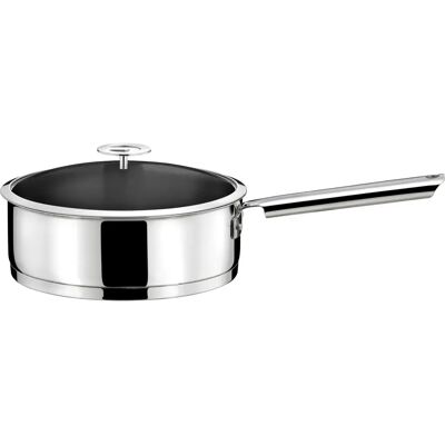 Cuisinox Elysée - Sauteuse 24cm inox revêtu avec couvercle universel - Publicité Cuisinox Elysée - Sauteuse 24cm inox revêtu avec couvercle universel - Publicité