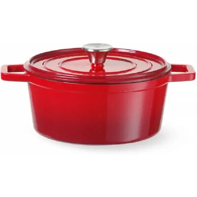 Cocotte en Fonte Emaillée 3,7L Rouge - Hendi - Publicité Cocotte en Fonte Emaillée 3,7L Rouge - Hendi - Publicité