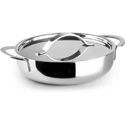 Ibili Plat rond avec couvercle triply 16 cm - Publicité Ibili Plat rond avec couvercle triply 16 cm - Publicité