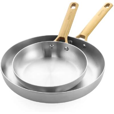 Greenpan Set 2 poêles 20 et 28 cm inox triply-Padova Reserve - Publicité Greenpan Set 2 poêles 20 et 28 cm inox triply-Padova Reserve - Publicité