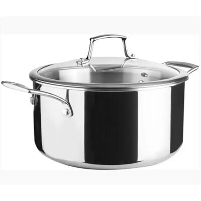Faitout inox 24cm + couvercle - 60874 - LACOR - Publicité Faitout inox 24cm + couvercle - 60874 - LACOR - Publicité